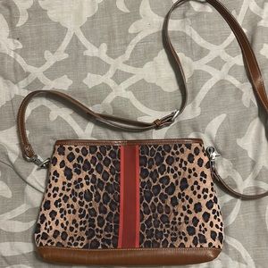Barrington leopard cross body bag